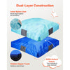 VEVOR Crash Pad, 5 x 5 ft Crash Pad for Kids Sensory with Foam Blocks and Washable Cover, Large Soft Foam Landing Zone Giant Pillow Mat, Sensory Room Equipment for Children Jumping, Relaxing & Play