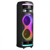 VEVOR Karaoke Machine for Adults, 80W, 8-inch Portable Bluetooth Speaker with 2 Wireless Microphones, LED Light, TWS Function, Rolling Wheels, Supports Micro TF Card, USB, AUX, for Home Karaoke Party