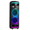 VEVOR Karaoke Machine for Adults, 80W, 8-inch Portable Bluetooth Speaker with 2 Wireless Microphones, LED Light, TWS Function, Rolling Wheels, Supports Micro TF Card, USB, AUX, for Home Karaoke Party