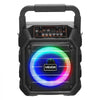 VEVOR Karaoke Machine for Adults, 20W, 6.5-inch Portable Bluetooth Speaker with 2 Wireless Microphones, LED Light, TWS Function, Handle, Shoulder Strap, Support Micro TF Card, USB, AUX, for Home Party