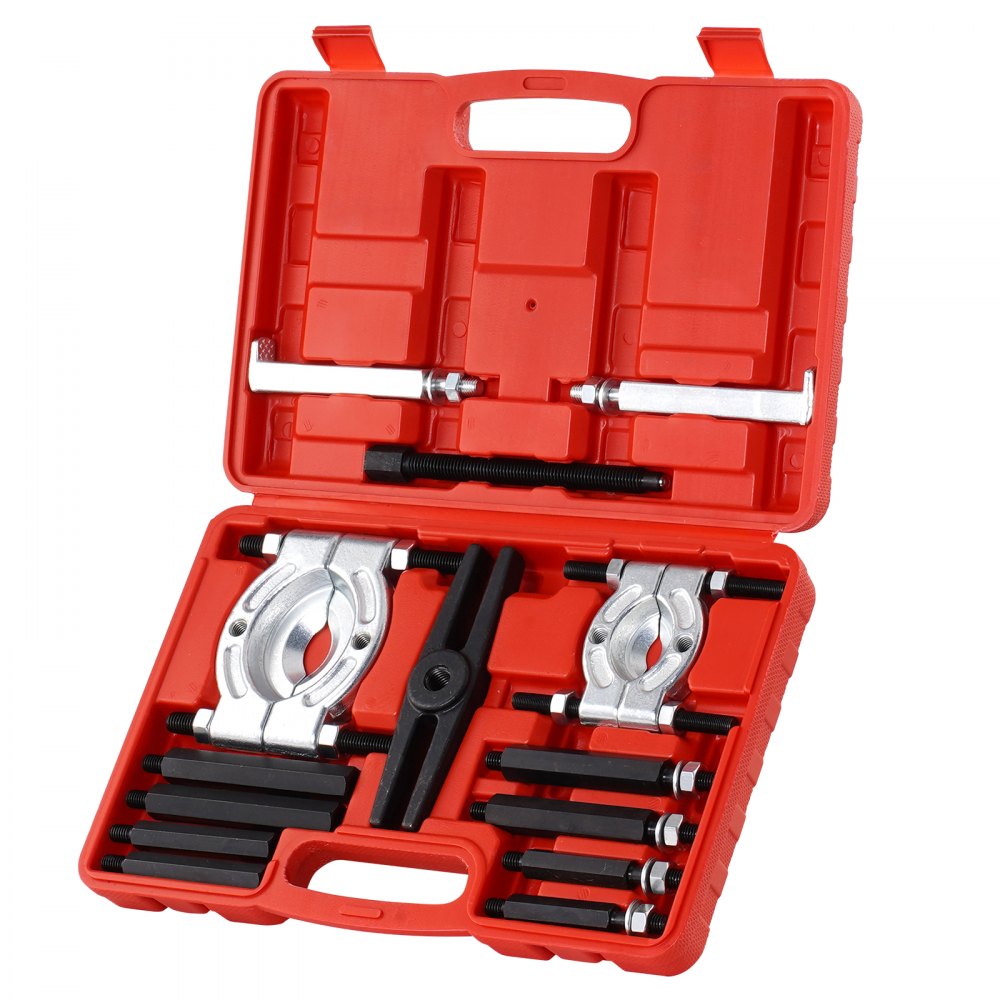 VEVOR Bearing Puller Kit 14-Piece, 5 Ton Bearing Separator, Pinion Wheel Bearing Removal Kit with 2" and 3" Jaws, Bearing Separator and Puller Set, Heavy Duty Bearing Splitter Tool Kit with Case