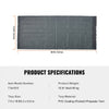 VEVOR Dump Truck Mesh Tarp, 7.5x18 ft, PVC Coated Black Heavy Duty Cover with 5.5" 18oz Double Pocket, Brass Grommets, Reinforced Double Needle Stitch Webbing Fits Manual or Electric Dump Truck System