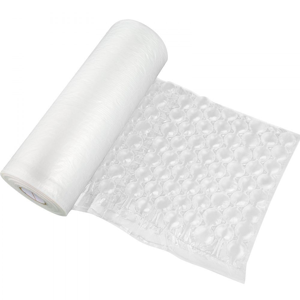 VEVOR Air Cushion Film, 984Ft Length Air Pillow Bubble Bags Film, 16 Inch Width Film, Roll Bubble Bags Film for Wrap Machine