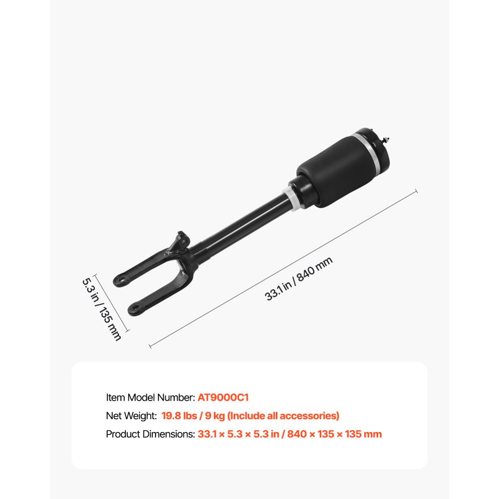 VEVOR Front Air Suspension Struts Shock Absorbers, Compatible With Mercedes Benz W164 Front Without ADS (2005-2011) GL350 GL450, Replacement for 1643204513 1643206113 1643204313 1643204413 1643204613