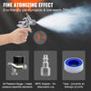 VEVOR HVLP Air Spray Gun, Professional Gravity Feed Sprayer Piant Automotive 1.3mm 1.7mm Stainless Nozzles 1000cc Copper Cup with MPS Adapter and Air Regulator for Primer, Clear & Top Coat, Touch Up