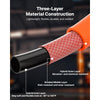 VEVOR Air Hose, 3/8'' x 250FT Hybrid Air Compressor Hose, 300 PSI Kink-Resistant Pneumatic Hoses with Three-Layer Construction for Auto & Home DIY Projetcs, All-Weather Flexibility (No Fittings)