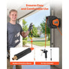 VEVOR Retractable Air Hose Reel, 1/4 Inch x 50 FT Hybrid Air Hose Max 300PSI, Enclosed Air-Compressor Hoses Reel Auto Rewind with 6.6 ft Lead in & Blow Gun, 180° Swivel Ceiling/Wall Mount