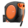 VEVOR Retractable Air Hose Reel, 3/8 Inch x 80 FT Hybrid Air Hose Max 300PSI, Enclosed Air-Compressor Hoses Reel Auto Rewind with 6.6 ft Lead in, 180° Swivel Ceiling/Wall Mount for Workshops