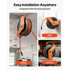 VEVOR Retractable Air Hose Reel, 1/2 Inch x 50 FT Rubber Air Hose Max 300PSI, Auto Rewind Air-Compressor Hoses Reel with 5 ft Lead in, Ceiling/Wall Mount for Garage Workshops
