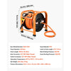 VEVOR Retractable Air Hose Reel, 3/8 Inch x 100 FT PVC Air Hose Max 300PSI, Auto Rewind Air-Compressor Hoses Reel with 5 ft Lead in, Portable Freestanding Heavy Duty Steel Reel for Garages Workshops