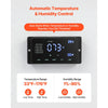VEVOR Greenhouse Air Circulation Fan, 1800 CFM Powerful Air Circulator Electric Fan, 10 Speeds, 3 Switchable Modes, LCD Control, Ceiling Wall Mount, Fast Ventilation for Greenhouse, Patio, Garage