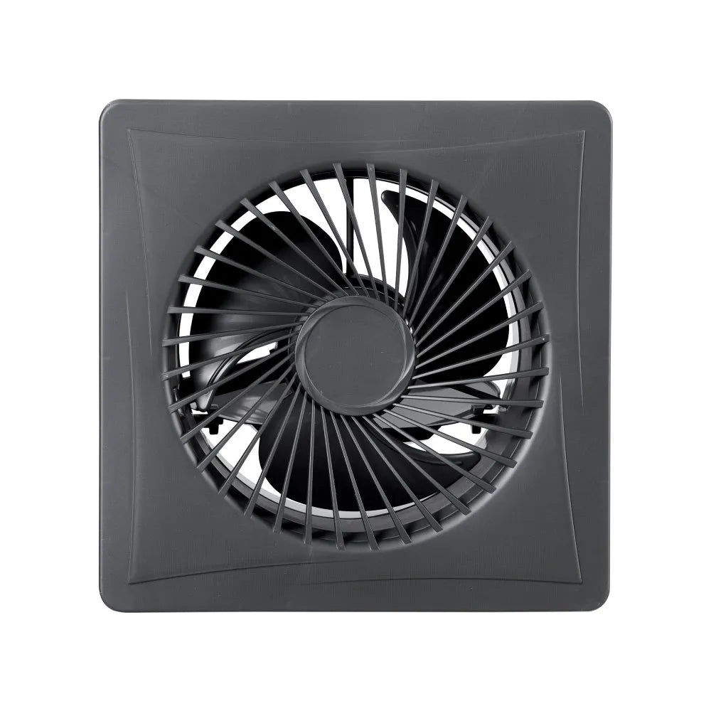VEVOR Solar Powered Fan, 25W Solar Panel with 220 CFM Airflow, Adjustable Panel Angle, 2030 RPM High-Speed, Flexible Install, Fast Air Exchange for Greenhouse, Grow Tents, Chicken Coops, Shelters