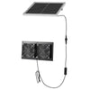 VEVOR Solar Powered Fan, 15W Solar Panel with 2 Fans, Adjustable Solar Panel Angle, 2668 RPM High-Speed, Flexible Installation, Fast Air Exchange for Greenhouse, Grow Tents, Chicken Coops, Shelters