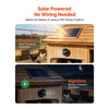 VEVOR Solar Powered Fan, 20W Solar Panel with Battery Storage, 220 CFM Airflow, Adjustable Panel Angle, 2030 RPM High-Speed, Fast Air Exchange for Greenhouse, Grow Tents, Chicken Coops, Shelters
