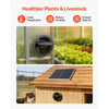 VEVOR Solar Powered Fan, 20W Solar Panel with Battery Storage, 220 CFM Airflow, Adjustable Panel Angle, 2030 RPM High-Speed, Fast Air Exchange for Greenhouse, Grow Tents, Chicken Coops, Shelters