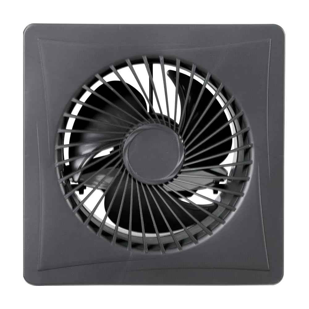 VEVOR Solar Powered Fan, 20W Solar Panel with Battery Storage, 220 CFM Airflow, Adjustable Panel Angle, 2030 RPM High-Speed, Fast Air Exchange for Greenhouse, Grow Tents, Chicken Coops, Shelters