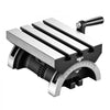 VEVOR Rotary Table 7 x 5 in Tilting Milling Table Heavy Duty Cast Iron Body, Robust & Durable, with 0-45 Degree Left & Right Adjustable, Worm Gear, Precision Scale, for Milling Machine, Drill Press