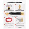 VEVOR Air Acetylene Torch Kit, Acetylene Gas Welding Tool with 11.8FT Rubber Hose, 4 Welding Tips & CGA200 Regulator, Swirl Frame Gas Brazing Torch Kit for Home DIY and Industrial Metalworking