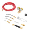 VEVOR Air Acetylene Torch Kit, Acetylene Gas Welding Tool with 11.8FT Rubber Hose, 4 Welding Tips & CGA200 Regulator, Swirl Frame Gas Brazing Torch Kit for Home DIY and Industrial Metalworking