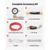 VEVOR Air Acetylene Torch Kit, Acetylene Gas Welding Tool with 11.8FT Rubber Hose, PL-8A Self-Lighting Welding Tip & CGA200 Regulator, Swirl Frame Brazing Torch Kit for Home Industrial Metalworking