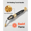 VEVOR Air Acetylene Torch Kit, Acetylene Gas Welding Tool with 11.8FT Rubber Hose, PL-8A Self-Lighting Welding Tip & CGA200 Regulator, Swirl Frame Brazing Torch Kit for Home Industrial Metalworking