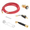 VEVOR Air Acetylene Torch Kit, Acetylene Gas Welding Tool with 11.8FT Rubber Hose, PL-8A Self-Lighting Welding Tip & CGA200 Regulator, Swirl Frame Brazing Torch Kit for Home Industrial Metalworking