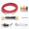 VEVOR Air Acetylene Torch Kit, Acetylene Gas Welding Tool with 11.8FT Rubber Hose, PL-8A Self-Lighting Welding Tip & CGA200 Regulator, Swirl Frame Brazing Torch Kit for Home Industrial Metalworking