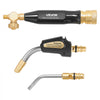 VEVOR Air Acetylene Torch Kit, Acetylene Gas Welding Tool with 11.8FT Rubber Hose, Self-Lighting Welding Tip & CGA200 Regulator, Swirl Frame Brazing Torch Kit with Cylinder Stand for Metalworking