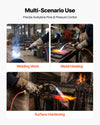 VEVOR Air Acetylene Torch Kit, Acetylene Gas Welding Tool with 11.8FT Rubber Hose, Self-Lighting Welding Tip & CGA200 Regulator, Swirl Frame Brazing Torch Kit with Cylinder Stand for Metalworking