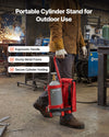 VEVOR Air Acetylene Torch Kit, Acetylene Gas Welding Tool with 11.8FT Rubber Hose, Self-Lighting Welding Tip & CGA200 Regulator, Swirl Frame Brazing Torch Kit with Cylinder Stand for Metalworking