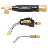 VEVOR Air Acetylene Torch Kit, Acetylene Gas Welding Tool with 11.8FT Rubber Hose, Self-Lighting Welding Tip & CGA200 Regulator, Swirl Frame Brazing Torch Kit with Cylinder Stand for Metalworking