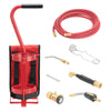 VEVOR Air Acetylene Torch Kit, Acetylene Gas Welding Tool with 11.8FT Rubber Hose, Self-Lighting Welding Tip & CGA200 Regulator, Swirl Frame Brazing Torch Kit with Cylinder Stand for Metalworking