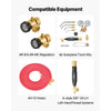 VEVOR Air Acetylene Torch Hose, 3/16-Inch x 12FT Acetylene Welding Hose with 3/8"-24 LH A-Type Fittings, AH-12 R Grade Welding Torchs Hose Compatible with AR-B/AR-MC Regulators