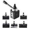 VEVOR Quick Change Tool Post Set, 6 Pcs, Includes Lathe Tool Holders, Piston Type Tool Post with Turning Tool Holder Accessories, Fit for Mini Lathe & Metal Lathe 6"-12" Swing, Durable Steel Material