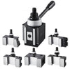 VEVOR Quick Change Tool Post Set, 6 Pcs, Includes Lathe Tool Holders, Piston Type Tool Post with Turning Tool Holder Accessories, Fit for Mini Lathe & Metal Lathe 6"-12" Swing, Durable Steel Material