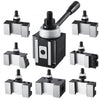 VEVOR Quick Change Tool Post Set, 8 Pcs, Includes Lathe Tool Holders, Wedge Type Tool Post with Turning Tool Holder Accessories, Fit for Mini Lathe & Metal Lathe 6"-12" Swing, Durable Steel Material