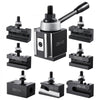 VEVOR Quick Change Tool Post Set, 8 Pcs, Includes Lathe Tool Holders, Wedge Type Tool Post with Turning Tool Holder Accessories, Fit for Mini Lathe & Metal Lathe 6"-12" Swing, Durable Steel Material