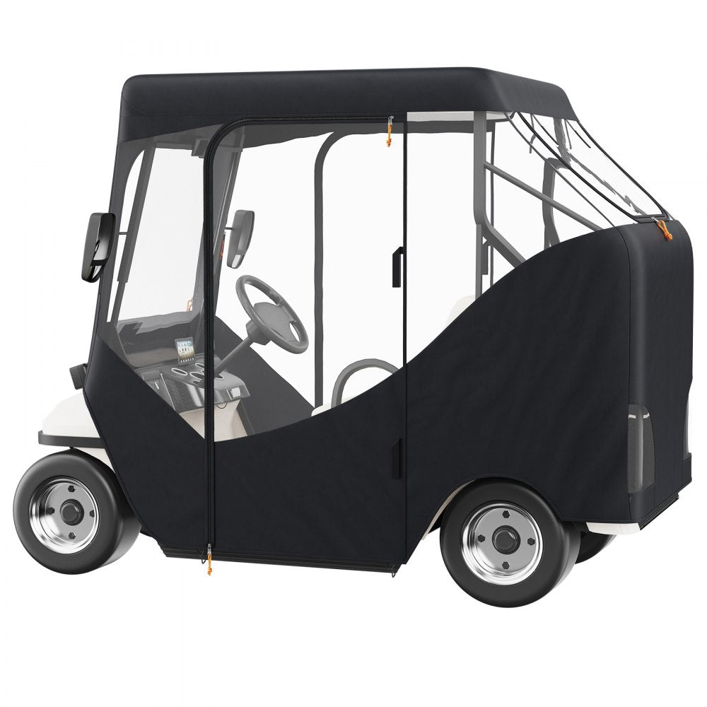 VEVOR Golf Cart Enclosure, Polyester Driving Enclosure, Club Car Covers Suitable for 2-Seater Golf Carts, Sunproof and Dustproof Outdoor Cart Cover