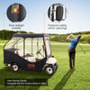 VEVOR Golf Cart Enclosure, 420D Polyester Driving Enclosure with 4-Sided Transparent Windows, 4 Passenger Club Car Covers for 2+2 Passenger Golf Carts, Sunproof and Dustproof Outdoor Cart Cover