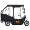 VEVOR Golf Cart Enclosure, 600D Polyester Driving Enclosure with 4-Sided Transparent Windows, 4 Passenger Club Car Covers for 2+2 Passenger Golf Carts, Sunproof and Dustproof Outdoor Cart Cover