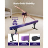 VEVOR Adjustable Balane Beam for Kids, 8FT Gymnastics Beam, High and Low Floor Beams of 5 Adjustable Heights for All Gymnastic Levels, Professional Gymnastic Equipment for Home and Gym Center, Galaxy