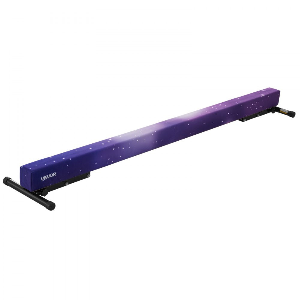 VEVOR Adjustable Balane Beam for Kids, 8FT Gymnastics Beam, High and Low Floor Beams of 5 Adjustable Heights for All Gymnastic Levels, Professional Gymnastic Equipment for Home and Gym Center, Galaxy