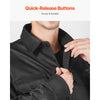 VEVOR Flame Resistant Welding Jacket, 7oz. FR Shirts for Men, Machine Washable Cotton Heat-Resistant Welding Shirt, Meets ATPV 9.2 Cal/cm² Arc Rating - XL Size