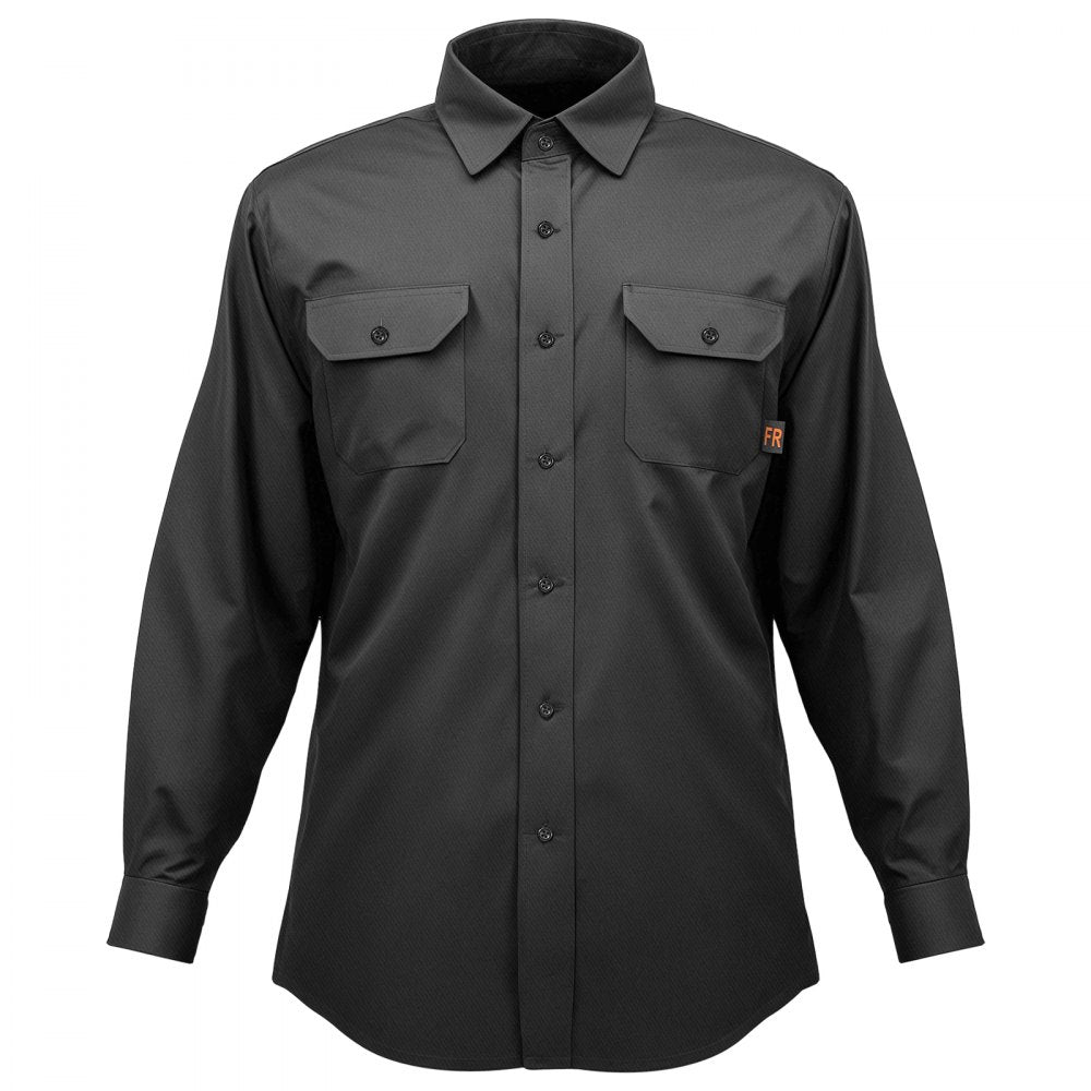 VEVOR Flame Resistant Welding Jacket, 7oz. FR Shirts for Men, Machine Washable Cotton Heat-Resistant Welding Shirt, Meets ATPV 9.2 Cal/cm² Arc Rating - XL Size