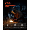 VEVOR Flame Resistant Welding Jacket, 7oz. FR Shirts for Men, Machine Washable Cotton Heat-Resistant Welding Shirt, Meets ATPV 9.2 Cal/cm² Arc Rating - L Size