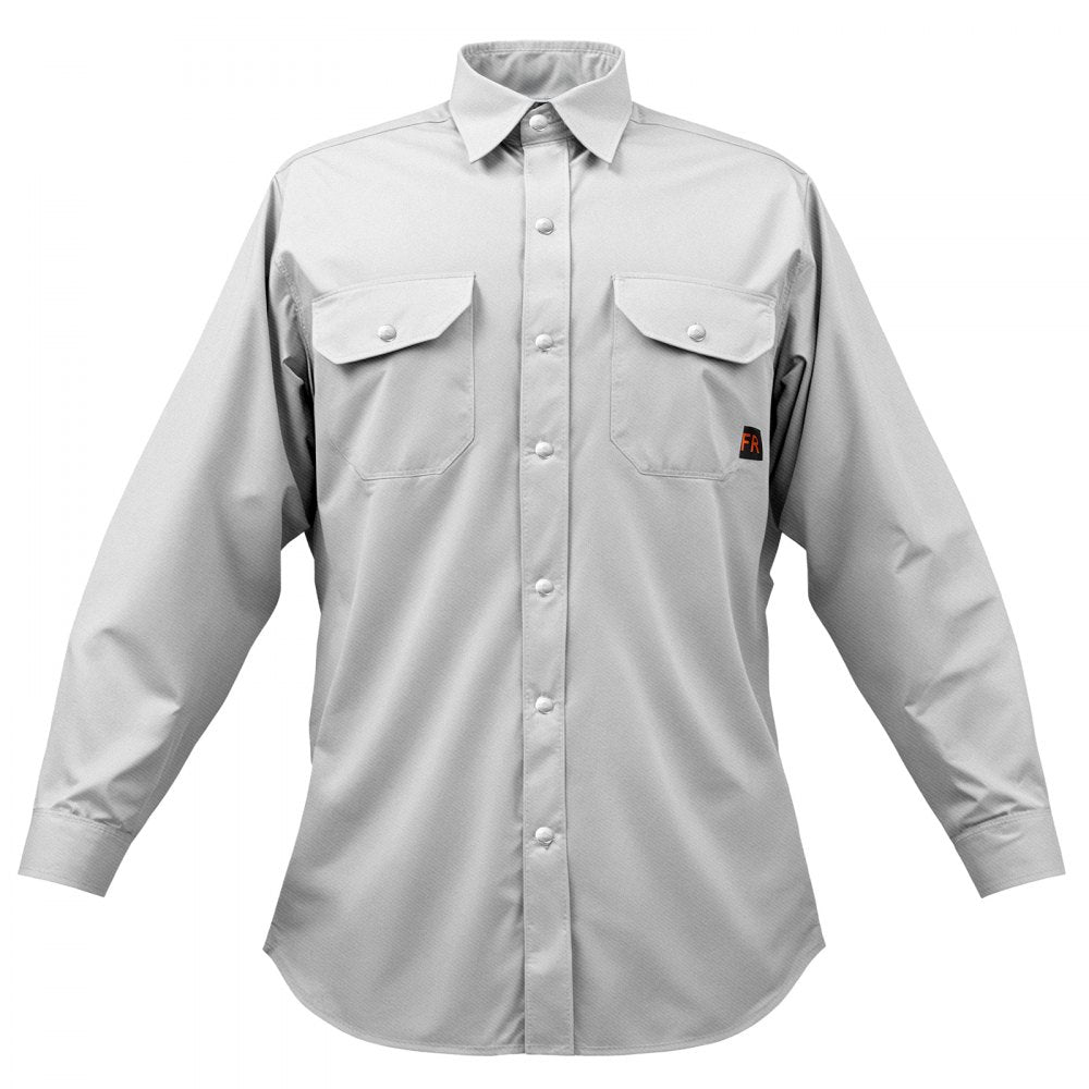 VEVOR FR Shirts for Men, 7oz. Flame Resistant Welding Jacket, Machine Washable Cotton Heat-Resistant Welding Shirt, Meets ATPV 9.2 Cal/cm² Arc Rating - XXL Size