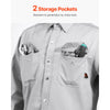 VEVOR FR Shirts for Men, 7oz. Flame Resistant Welding Jacket, Machine Washable Cotton Heat-Resistant Welding Shirt, Meets ATPV 9.2 Cal/cm² Arc Rating - M Size