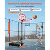 VEVOR Portable Basketball Stand, 5.2 to 6.9 ft Height Adjustment Basketball Hoop & Goal, Kids Adjustable Basketballs Hoop with Nylon Net & Rolling Wheels, Portable Backboard Set for Patios, Poolside