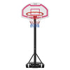 VEVOR Portable Basketball Stand, 5.2 to 6.9 ft Height Adjustment Basketball Hoop & Goal, Kids Adjustable Basketballs Hoop with Nylon Net & Rolling Wheels, Portable Backboard Set for Patios, Poolside