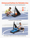 VEVOR Portable Basketball Stand, 8.04 to 10 ft Height Adjustment Basketball Hoop & Goal, Basketballs Hoop Outdoor with 44 inch PC Backboard for Kids, Adults in Schools, Parks, Indoor & Outdoor Use